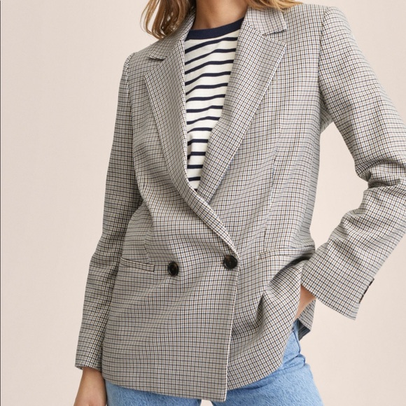 Mango check blazer - Picture 2 of 4